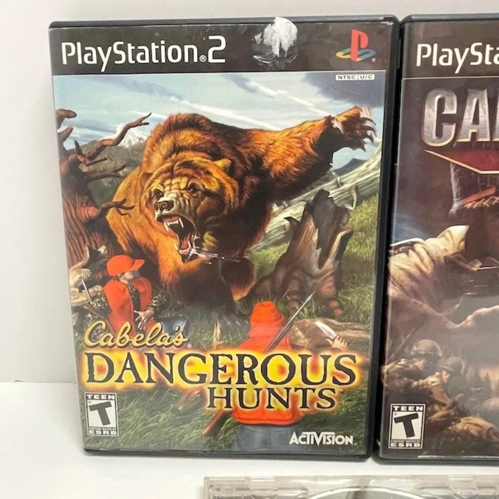 3 Vintage PS2 Ps1 Gems Call of Duty‎ 2 Dangerous Hunts Dark Stone Untested
